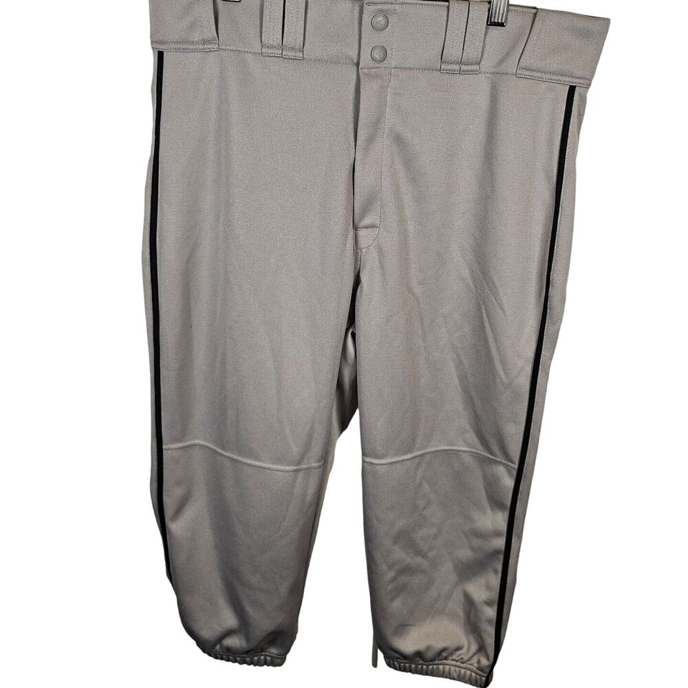 Easton Rival Piped Knicker Baseball Pant Grey Gray Black Adult Large NEW NWT